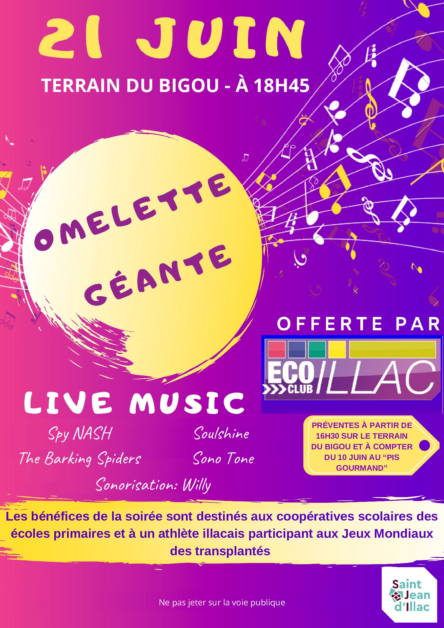 2025 Affiche Omelette 21 juin 2025